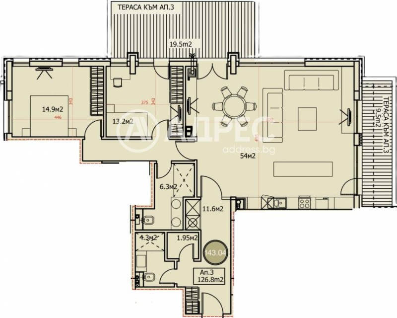 Продава 3-СТАЕН, гр. София, Драгалевци, снимка 2 - Апартаменти - 53525917
