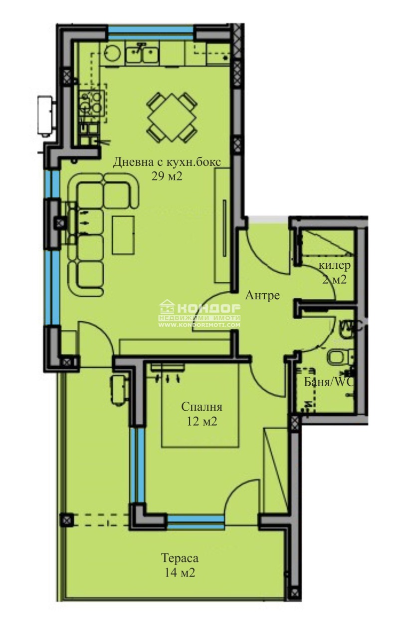 Zu verkaufen  1 Schlafzimmer Plowdiw , Ostromila , 92 qm | 19228462 - Bild [3]