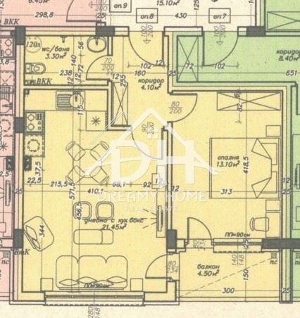 Zu verkaufen  1 Schlafzimmer Kardschali , Wazroschdenzi , 64 qm | 38227304