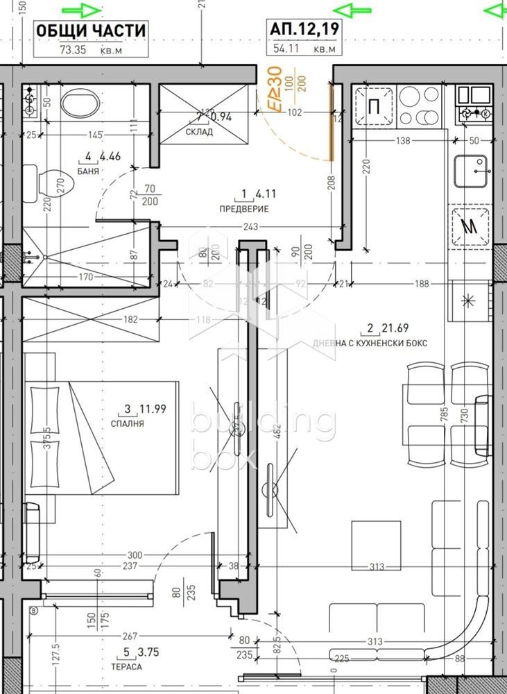 Продава 2-СТАЕН, гр. София, Малинова долина, снимка 9 - Апартаменти - 55309641