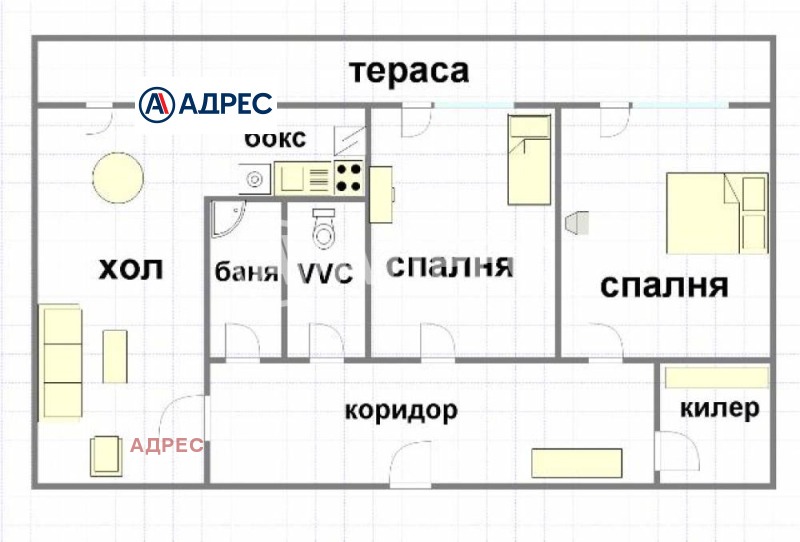 Till salu  2 sovrum Varna , Mladost 1 , 70 kvm | 25776687