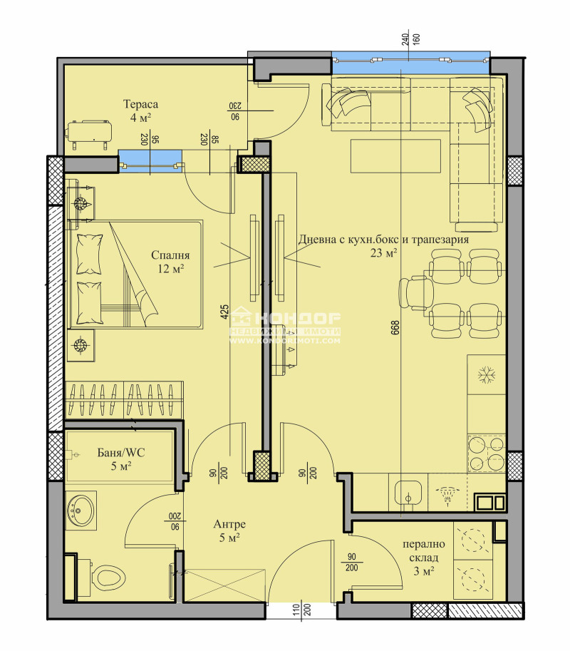 En venta  1 dormitorio Plovdiv , Vastanicheski , 69 metros cuadrados | 65143065 - imagen [2]