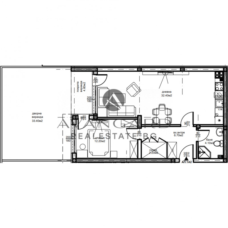 Eladó  1 hálószoba Plovdiv , Kjucsuk Parizs , 114 négyzetméter | 49411890 - kép [12]