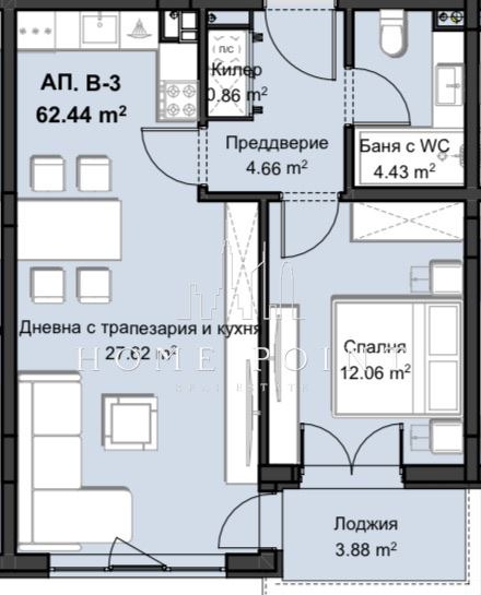 For Sale  1 bedroom Plovdiv , Hristo Smirnenski , 75 sq.m | 34290597 - image [5]