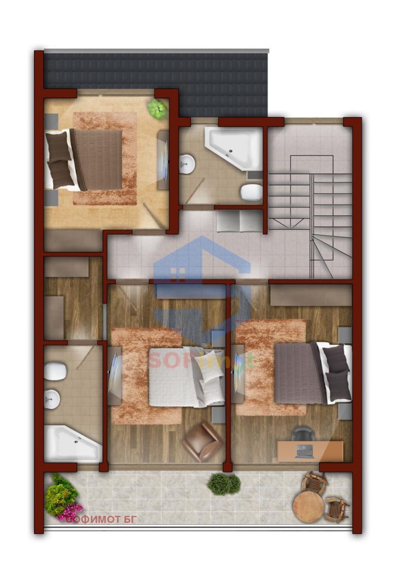 Продава  Къща област София , с. Равно поле , 204 кв.м | 10727127 - изображение [5]
