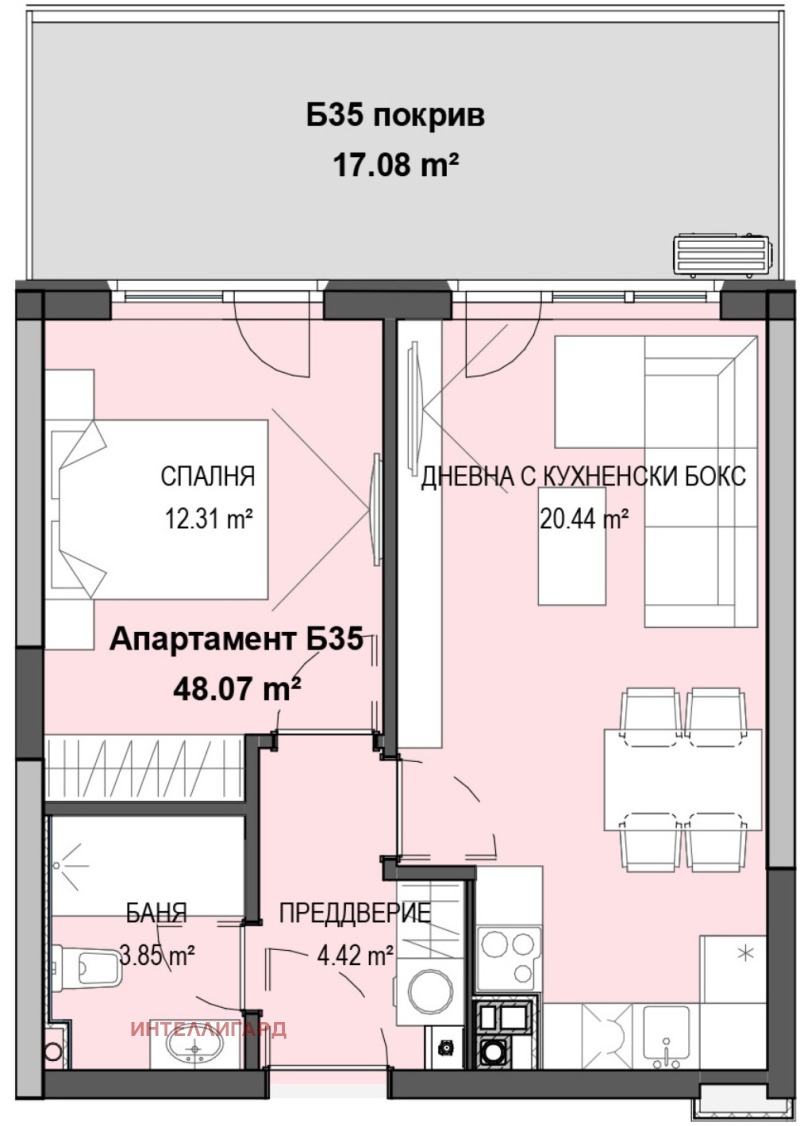 Продава 2-СТАЕН, гр. София, Кръстова вада, снимка 10 - Aпартаменти - 48680124