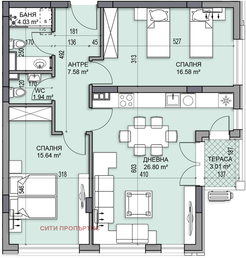 Na sprzedaż  2 sypialnie Plowdiw , Gagarin , 106 mkw | 73450796