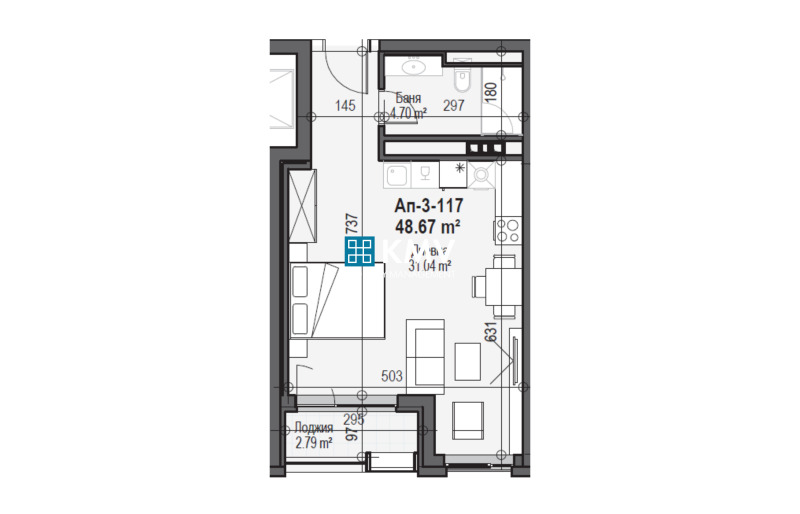 Продава  1-стаен град София , Сердика , 56 кв.м | 90708985 - изображение [3]