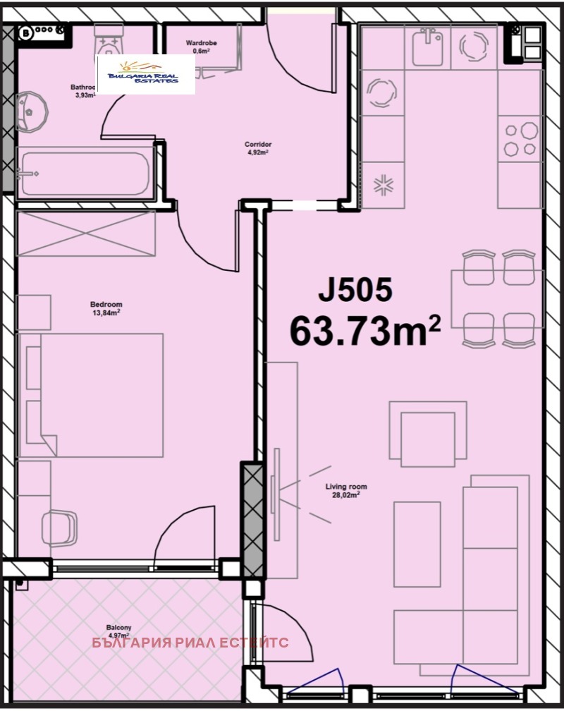 Na prodej  1 ložnice Sofia , Poligona , 75 m2 | 41873421 - obraz [7]