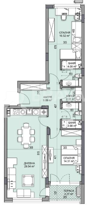 Продава 3-СТАЕН, гр. Пловдив, Кършияка, снимка 13 - Апартаменти - 52797923
