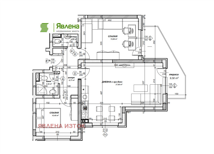 Продава 3-СТАЕН, гр. София, Овча купел 1, снимка 4 - Апартаменти - 53415571