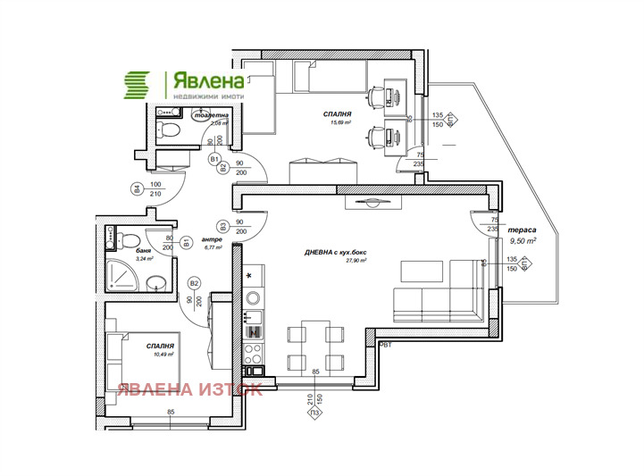 Продава 3-СТАЕН, гр. София, Овча купел 1, снимка 5 - Апартаменти - 53415571