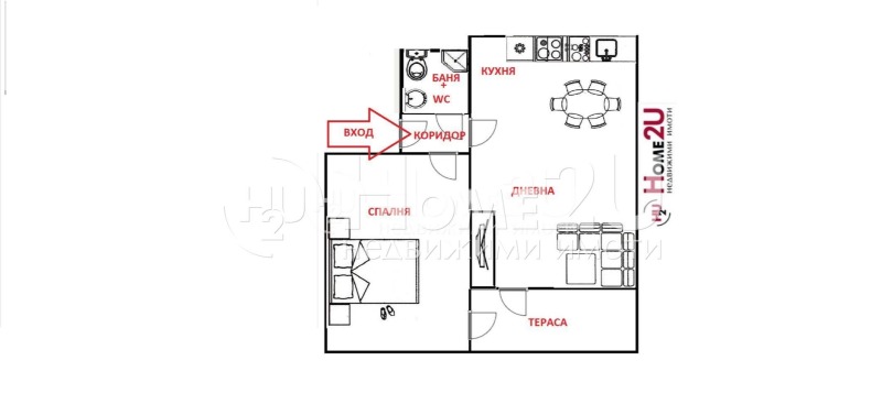 Продава 2-СТАЕН, гр. Бургас, Долно Езерово, снимка 3 - Апартаменти - 53469118