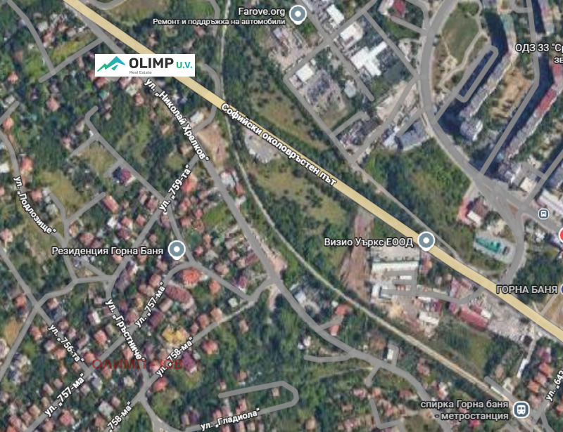 Продава ПАРЦЕЛ, гр. София, Горна баня