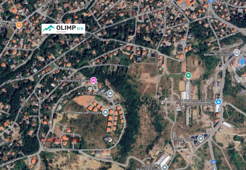 Продава ПАРЦЕЛ в град София, с. Бистрица - 2000 кв.м / 350 000 € » 684 540.50 лв., ОЛИМП - ЮВ