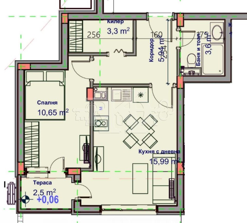 Продается  1 спальня Варна , Възраждане 1 , 60 кв.м | 16129803 - изображение [2]