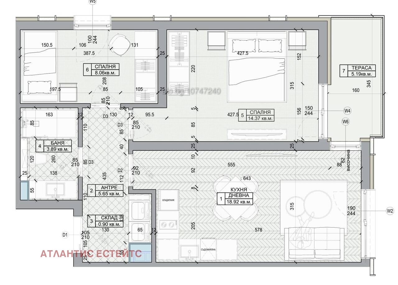 Продава 3-СТАЕН, гр. Бургас, област Бургас, снимка 2 - Апартаменти - 53798986