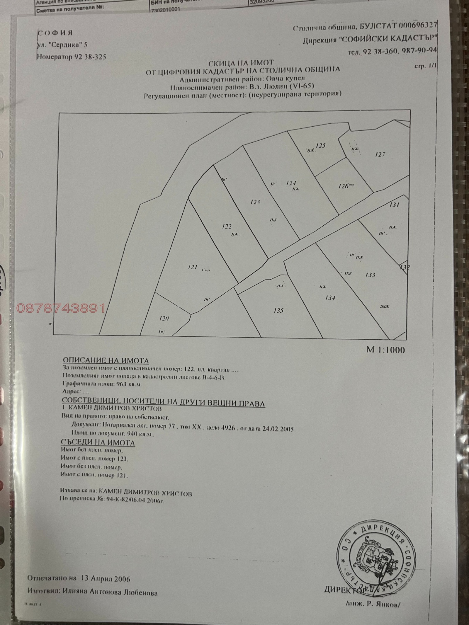 Продава ПАРЦЕЛ, гр. София, в.з.Люлин, снимка 4 - Парцели - 56639073