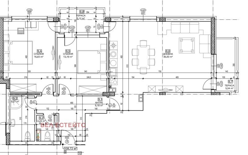 De vânzare  2 dormitoare Sofia , Malinova dolina , 127 mp | 88831093 - imagine [2]