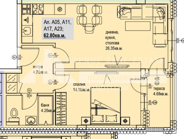 Продава 2-СТАЕН, гр. Пловдив, Кършияка, снимка 2 - Апартаменти - 55054018