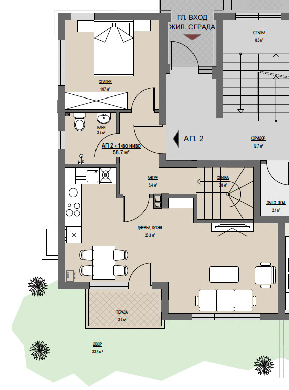 Продава 3-СТАЕН, гр. София, Горна баня, снимка 12 - Aпартаменти - 49311425