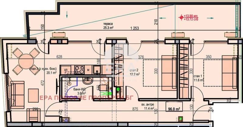Til salgs  2 soverom region Burgas , Pomorie , 111 kvm | 94979540 - bilde [2]