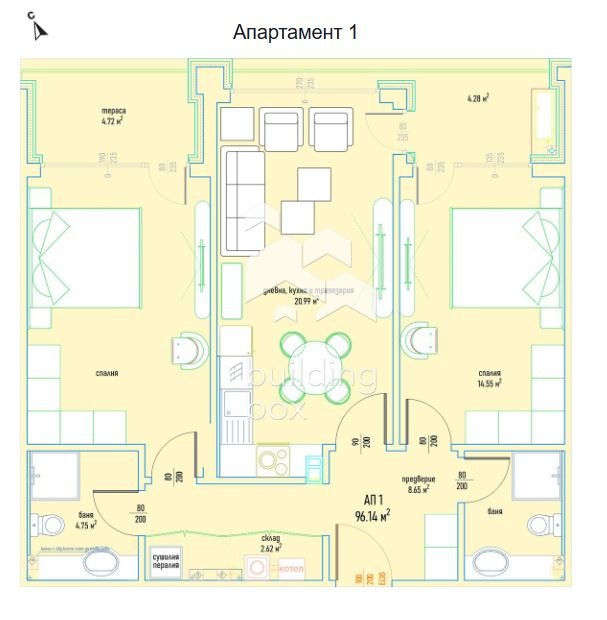 Na sprzedaż  2 sypialnie Sofia , Malinowa dolina , 119 mkw | 37348303