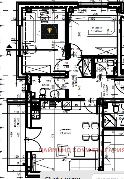 Продава 3-СТАЕН, гр. Пловдив, Христо Смирненски, снимка 2 - Aпартаменти - 49358212