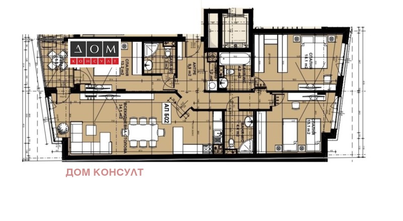 Продава  4-стаен град София , Кръстова вада , 149 кв.м | 53592440 - изображение [2]