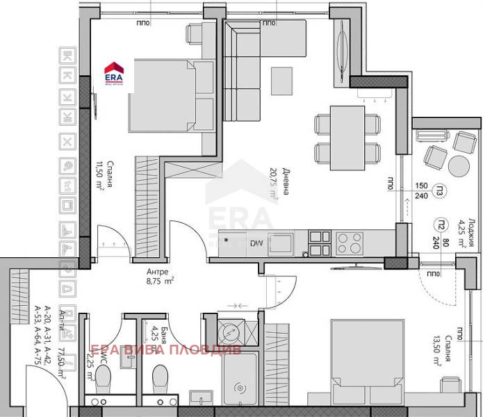 Продава 3-СТАЕН, град Пловдив, Христо Смирненски • 134828 € • 77390005 — Holmes.bg