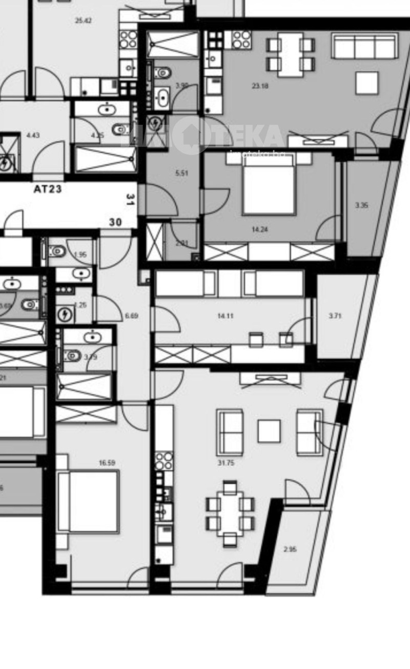 Продава 3-СТАЕН в град Варна, Левски 1 - 111 кв.м / 266 000 € » 520 250.78 лв., ИМОТЕКА