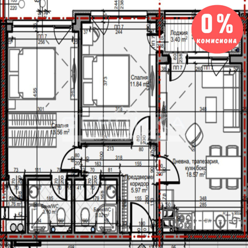 Eladó  2 hálószobás Sofia , Mladost 2 , 83 négyzetméter | 37378812 - kép [4]