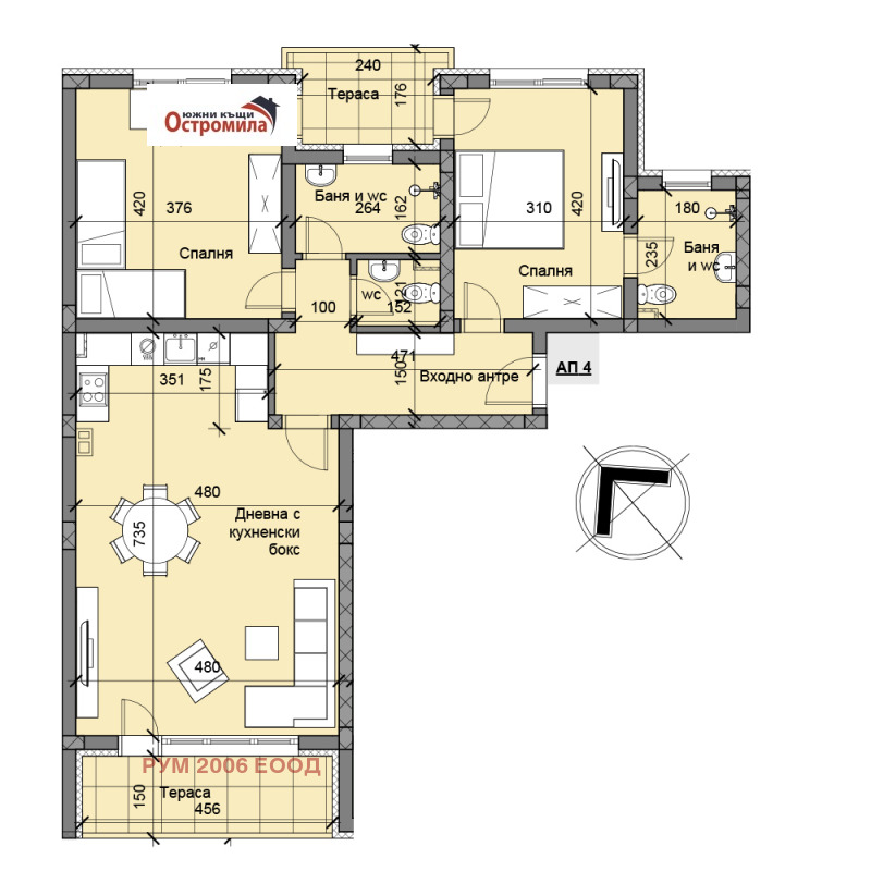 Продава 3-СТАЕН, град Пловдив, Беломорски • 141000 € / 275772.03 лв. • 99589891 1