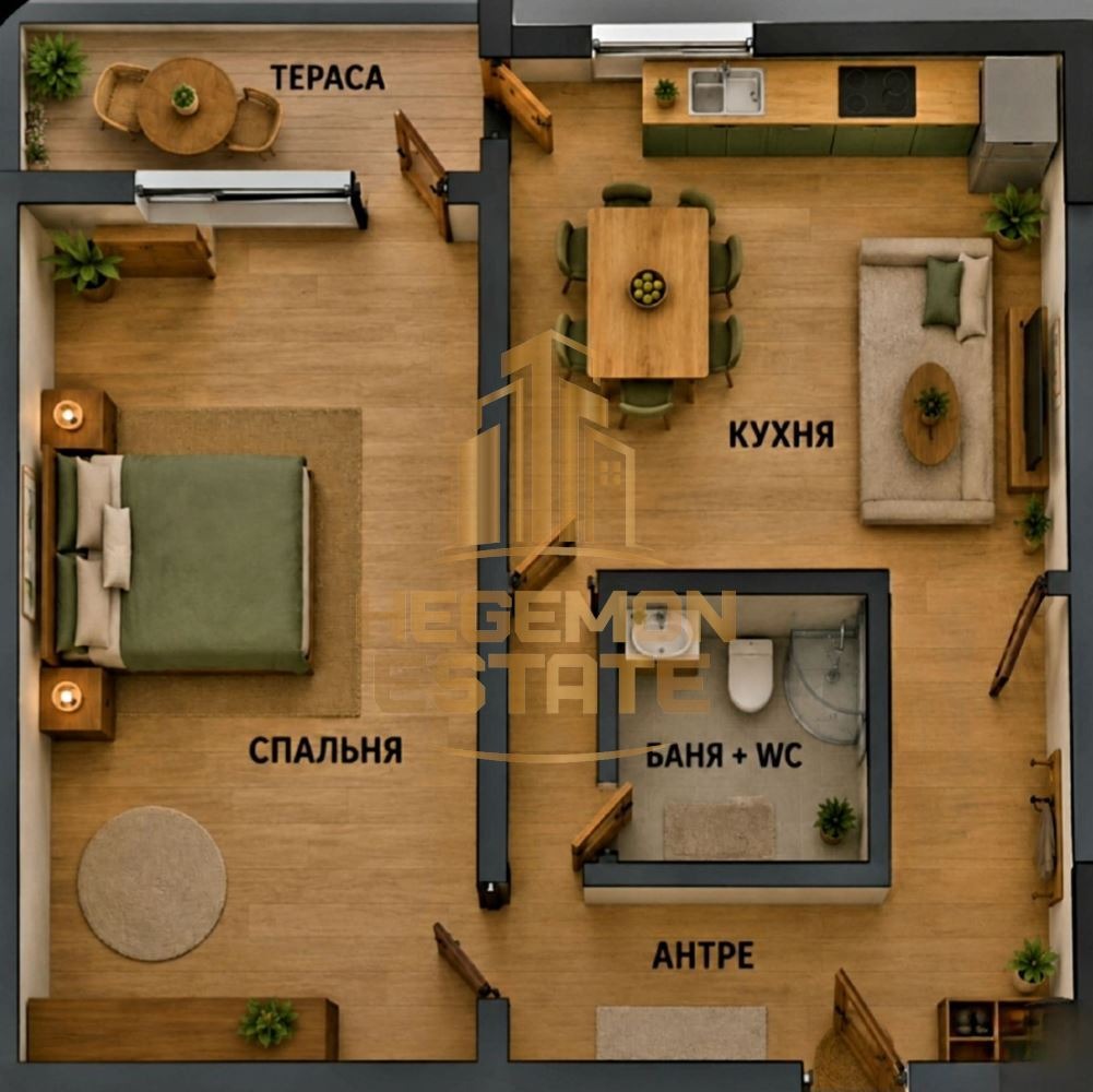 Продава 2-СТАЕН, гр. Варна, Трошево