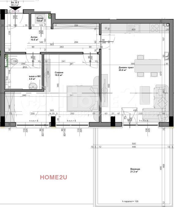 Продава  2-стаен град Варна , Владислав Варненчик 1 , 105 кв.м | 95917815 - изображение [2]