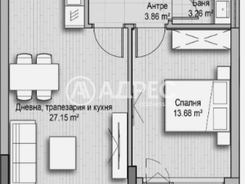 Продаја  1 спаваћа соба Софија , Хладилника , 76 м2 | 24829348