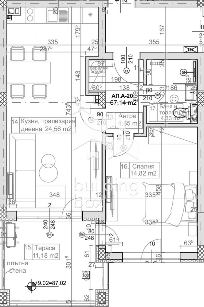Zu verkaufen  1 Schlafzimmer Warna , m-t Manastirski rid , 81 qm | 59501119 - Bild [2]