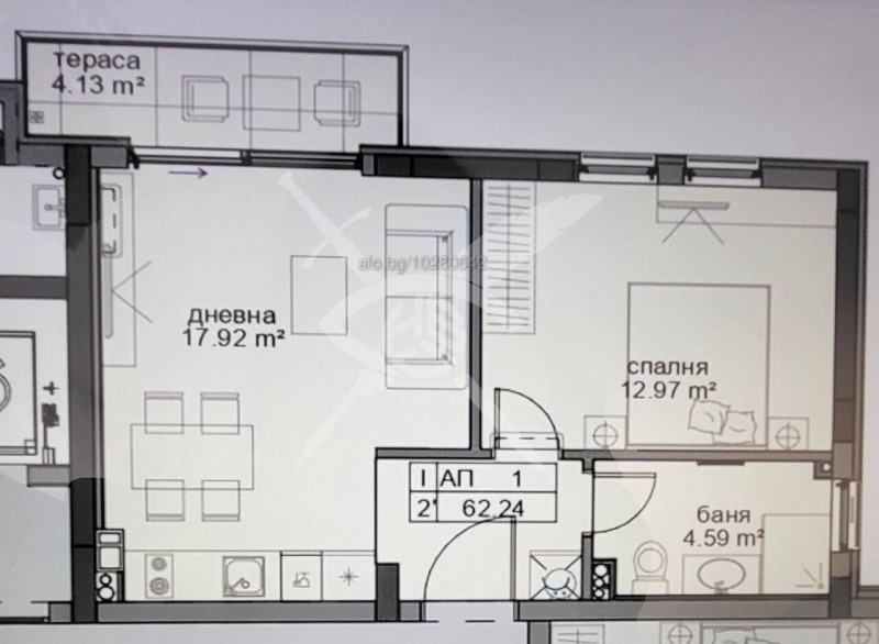 Te koop  1 slaapkamer regio Boergas , Ravda , 62 m² | 26301701