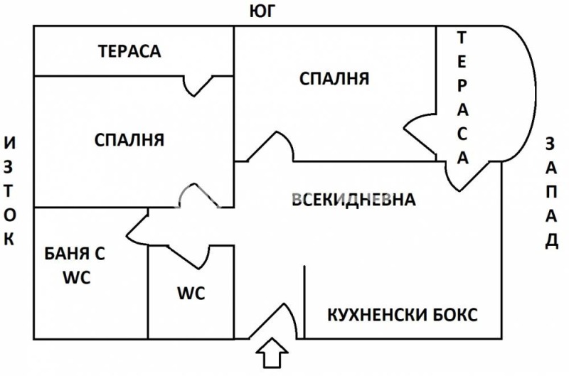 Продава 3-СТАЕН, гр. София, Княжево, снимка 3 - Aпартаменти - 47851136