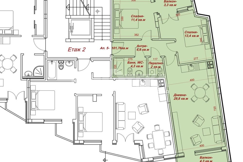 Продава 3-СТАЕН, гр. Варна, Операта, снимка 4 - Апартаменти - 54303554