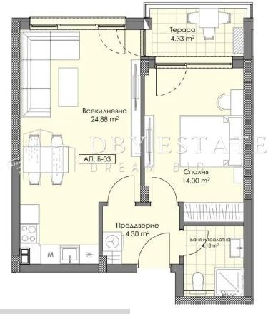 Продава 2-СТАЕН, гр. Пловдив, Остромила, снимка 5 - Aпартаменти - 48114104