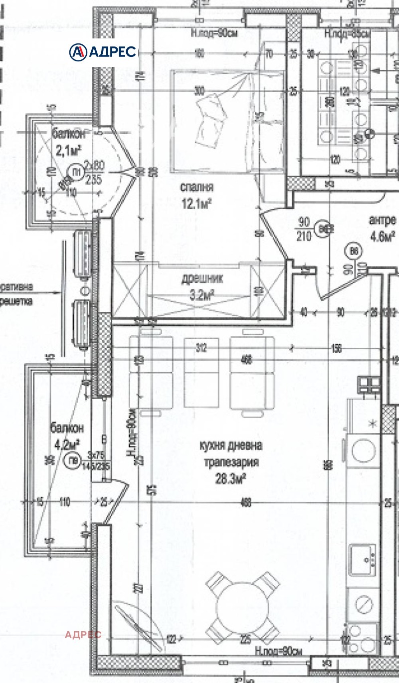 In vendita  1 camera da letto Varna , Zvezditsa , 79 mq | 58855417 - Immagine [3]