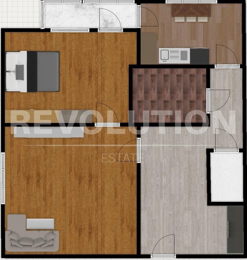 Продается  1 спальня София , Сухата река , 62 кв.м | 47811110