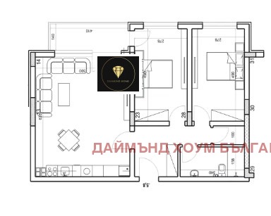 In vendita  2 camere da letto Plovdiv , Mladegki Halm , 105 mq | 71074117 - Immagine [2]