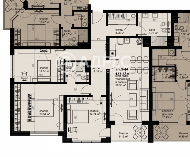 Продава МНОГОСТАЕН, гр. Бургас, Изгрев, снимка 4 - Апартаменти - 51577025