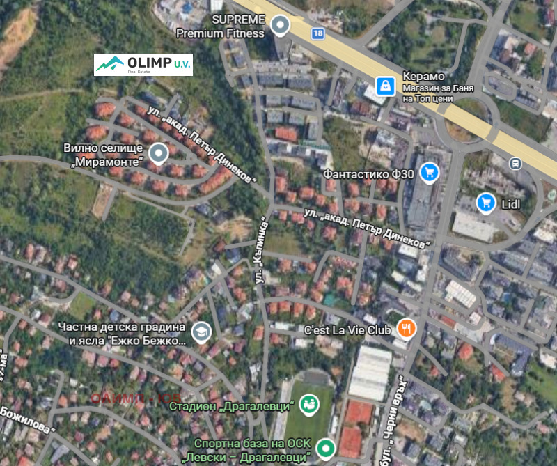 Продава ПАРЦЕЛ в град София, Драгалевци - 1598 кв.м / 911 000 € » 1 781 761.13 лв., ОЛИМП - ЮВ
