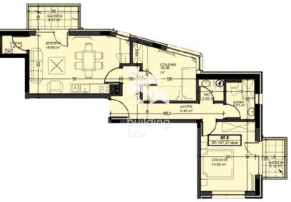 Продава 3-СТАЕН, гр. София, Овча купел, снимка 16 - Апартаменти - 56213604