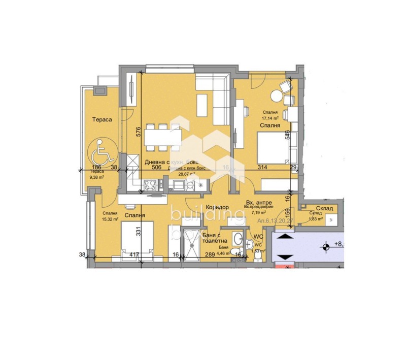 Satılık  2 yatak odası Plovdiv , Ostromila , 115 metrekare | 49741115 - görüntü [2]