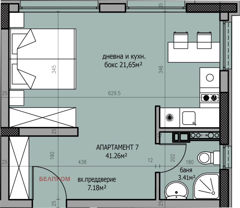 Продава 1-СТАЕН, гр. София, Студентски град, снимка 3 - Апартаменти - 52848159