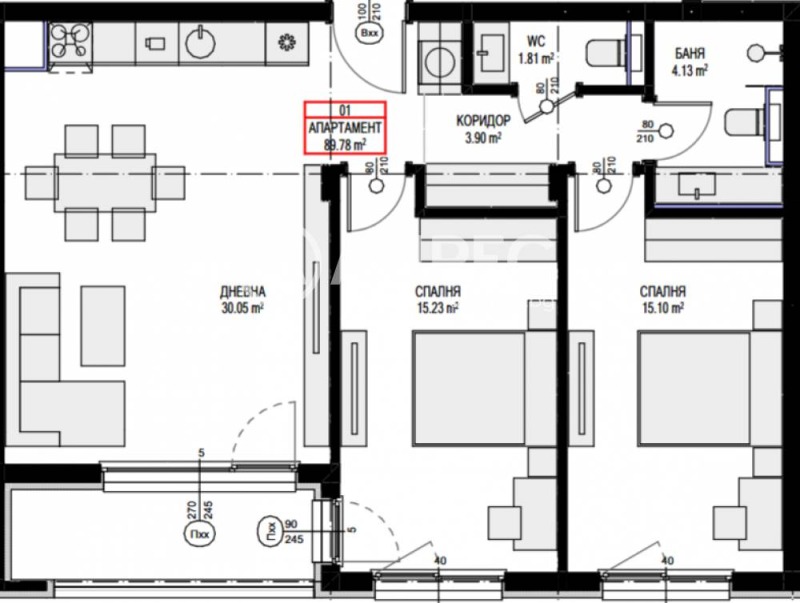 Продава 3-СТАЕН, гр. София, Овча купел 2, снимка 3 - Апартаменти - 52392015